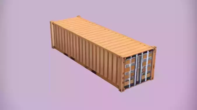 Shipping container  3D Game Ready Model