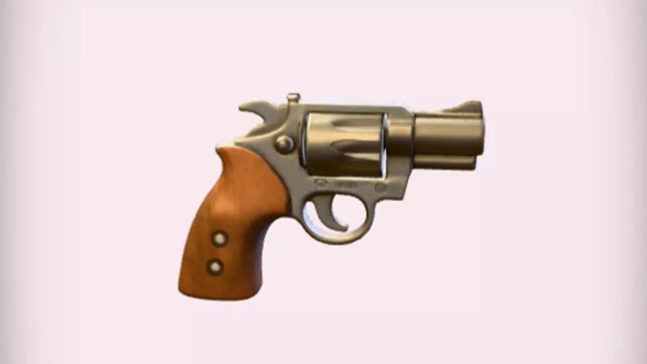revolver handgun 3D Game Ready Model 3D model_0