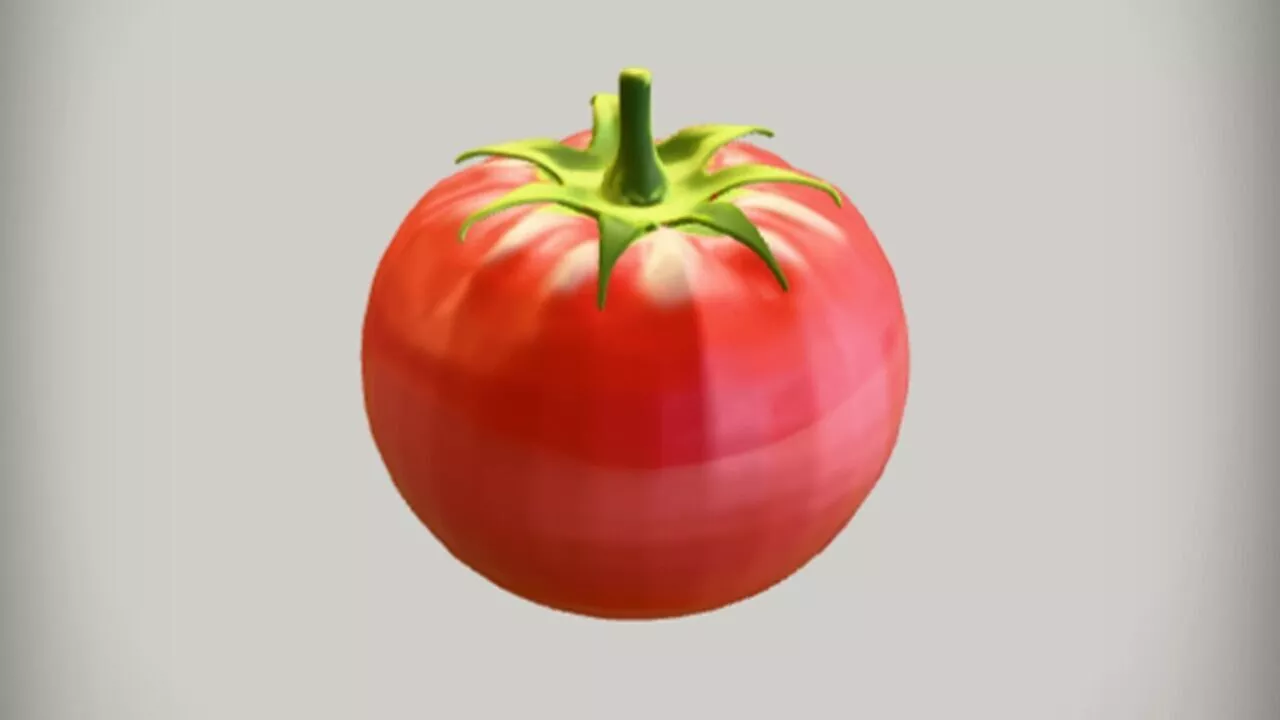 red ripe tomato 3D model