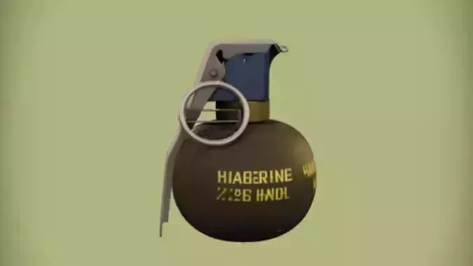M26 hand grenade model 3D model