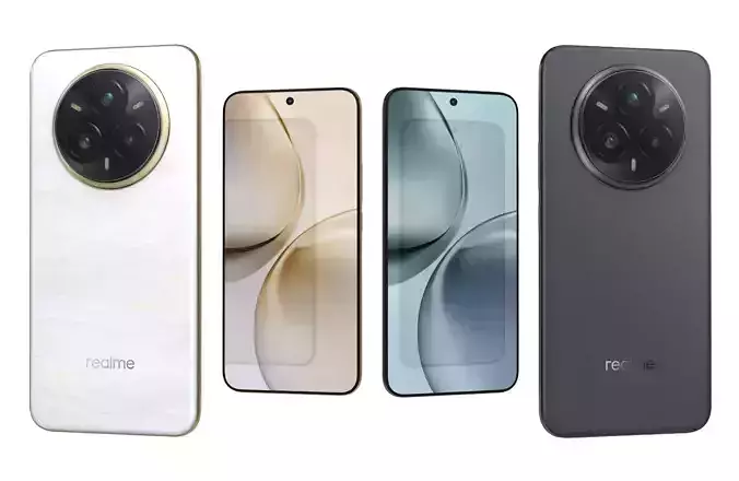 Realme 14 Pro Plus Gray And White 3D model