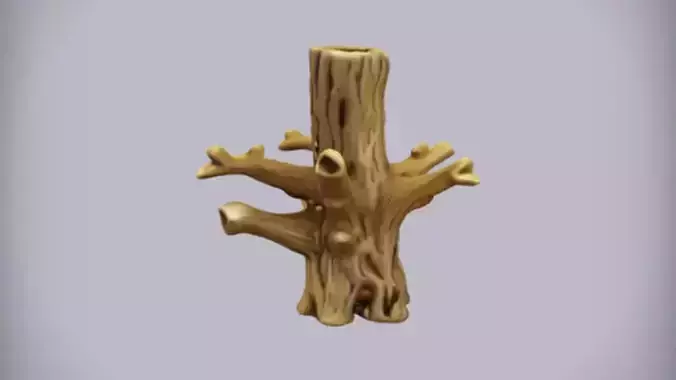 wooden tree branch sculpture