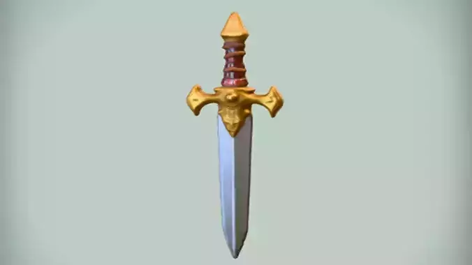 fantasy sword with ornate hilt