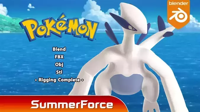 Lugia - Pokemon 3D model
