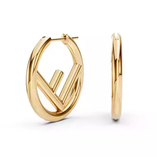Fendi Earrings 3D print model