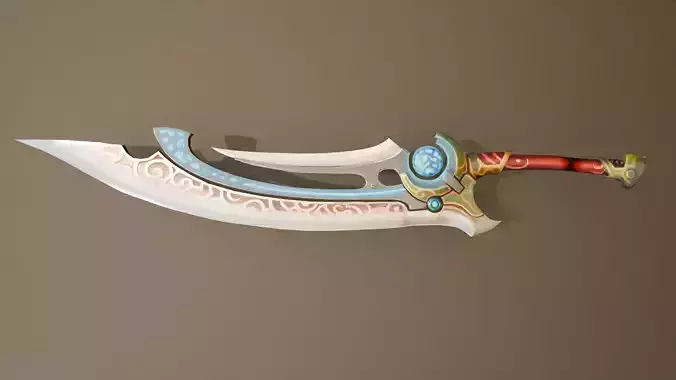 Low-poly Game Ready Fantasy Sword