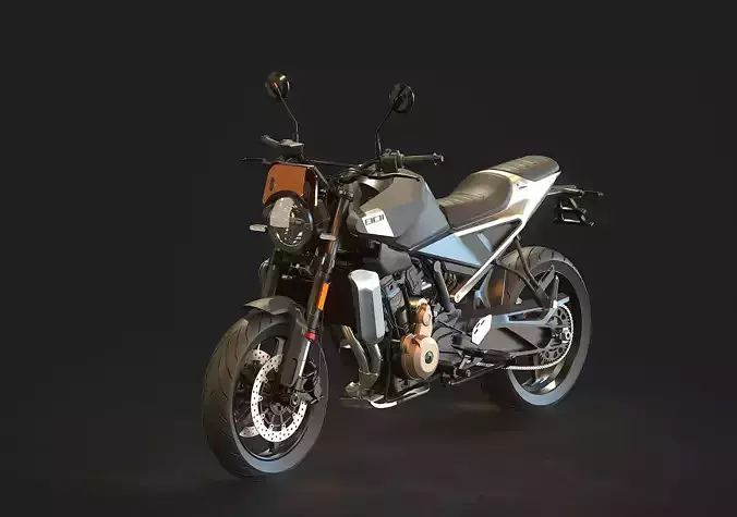Base model Husqvarna Svartpilen 801 2024 3D model