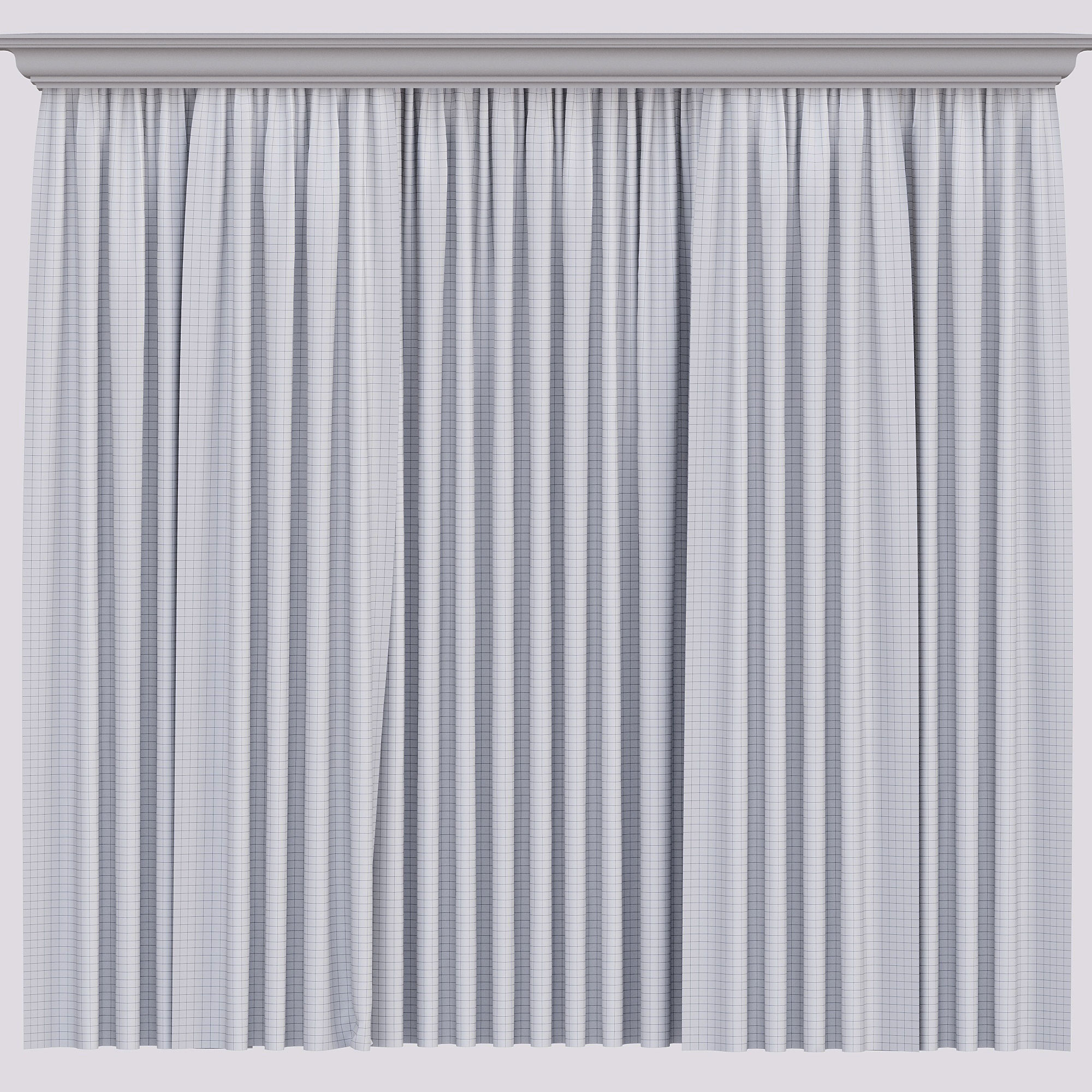 Curtain for interior 02 3D model_1