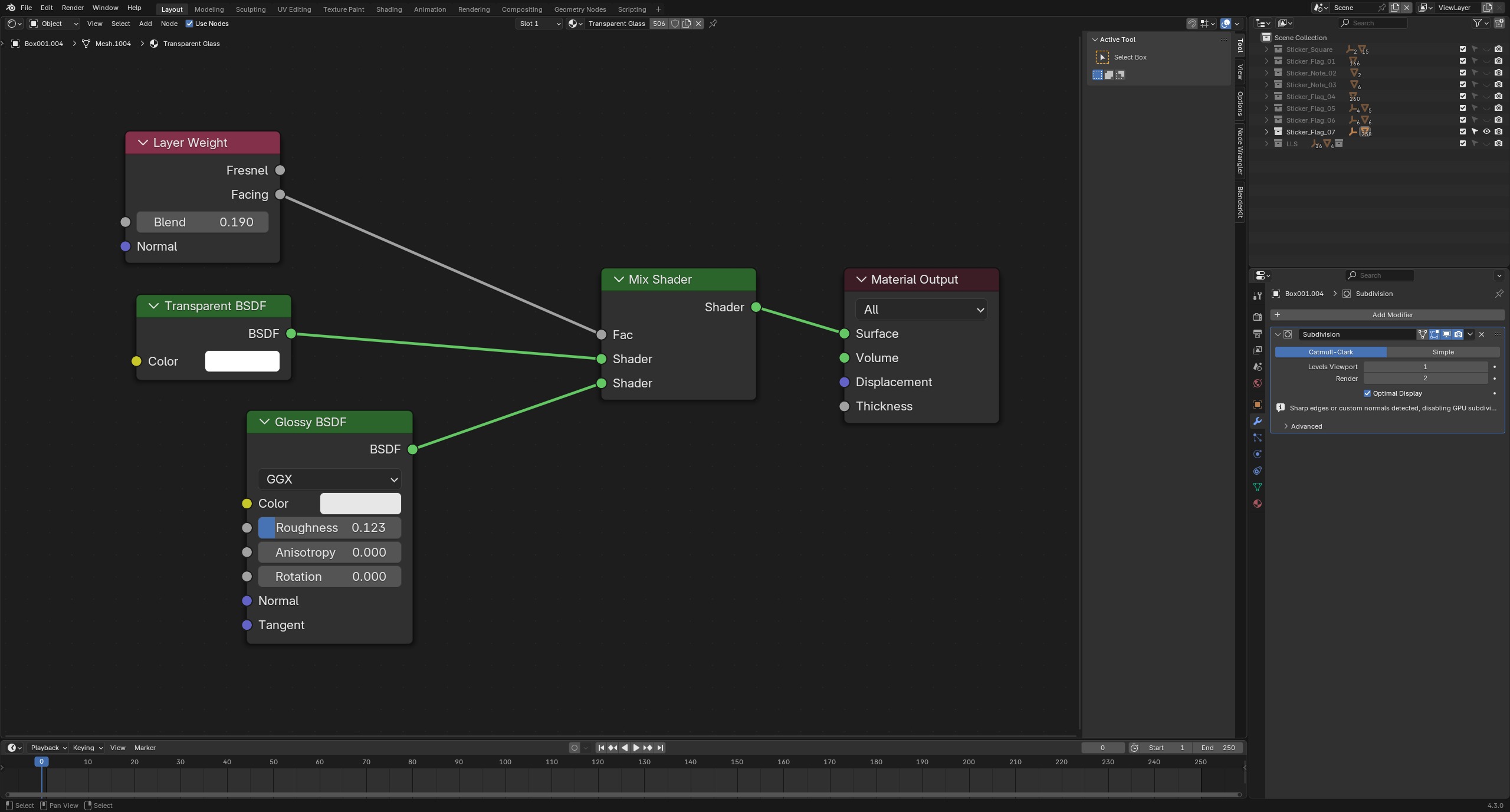 Sticky Notes Collection 3D model_11