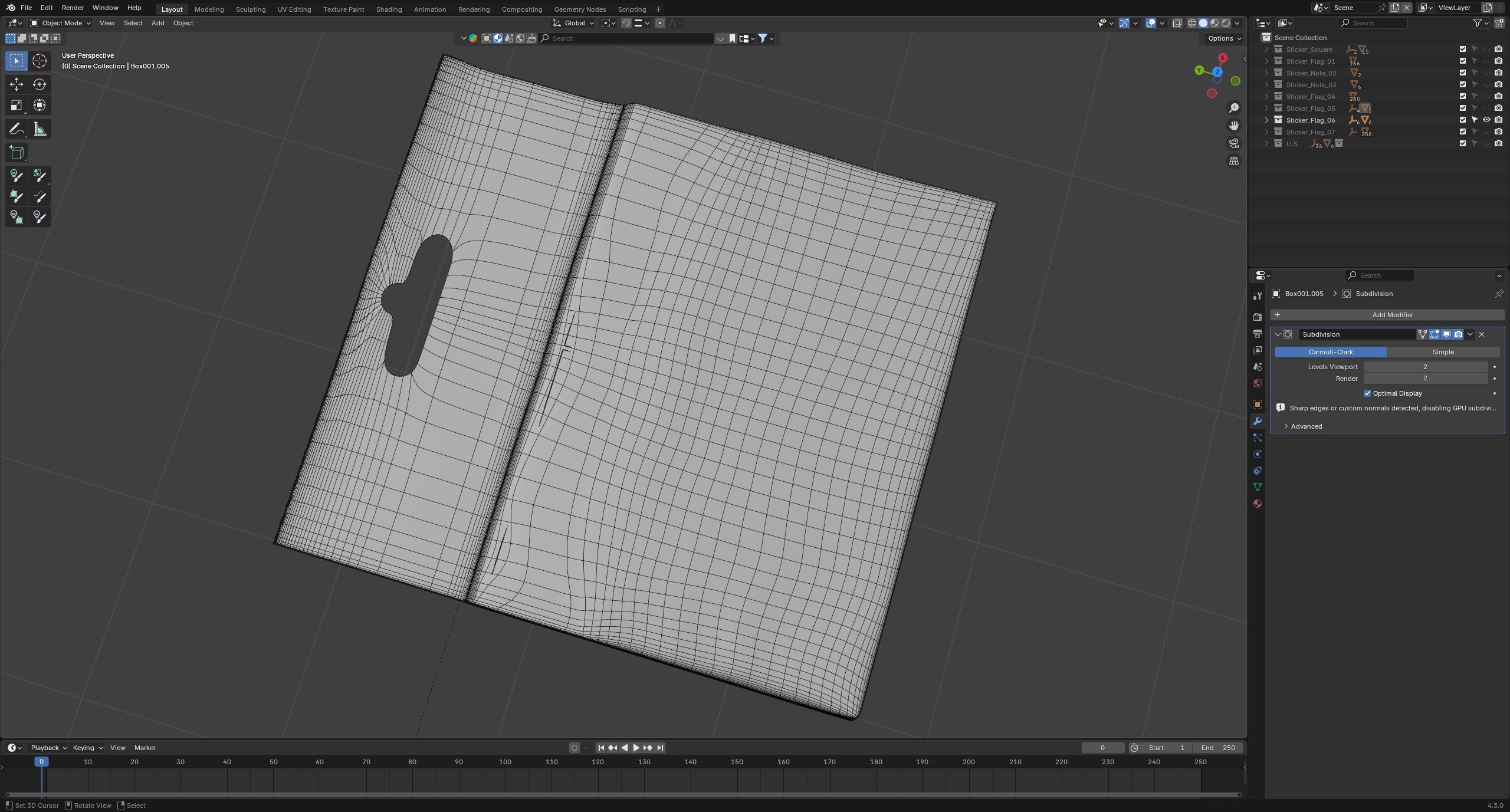Sticky Notes Collection 3D model_9