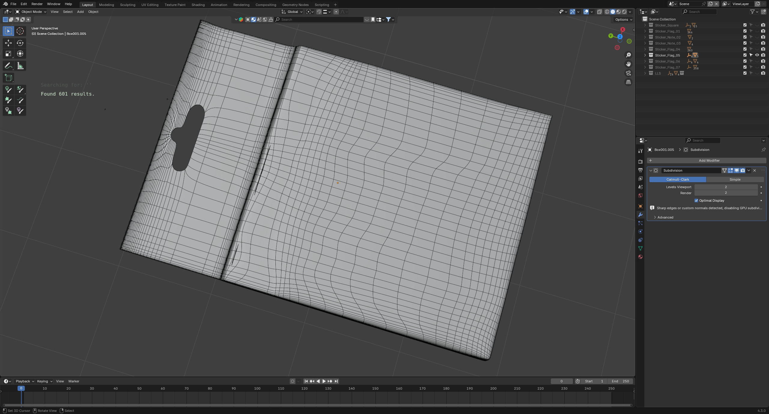 Sticky Notes Collection 3D model_8