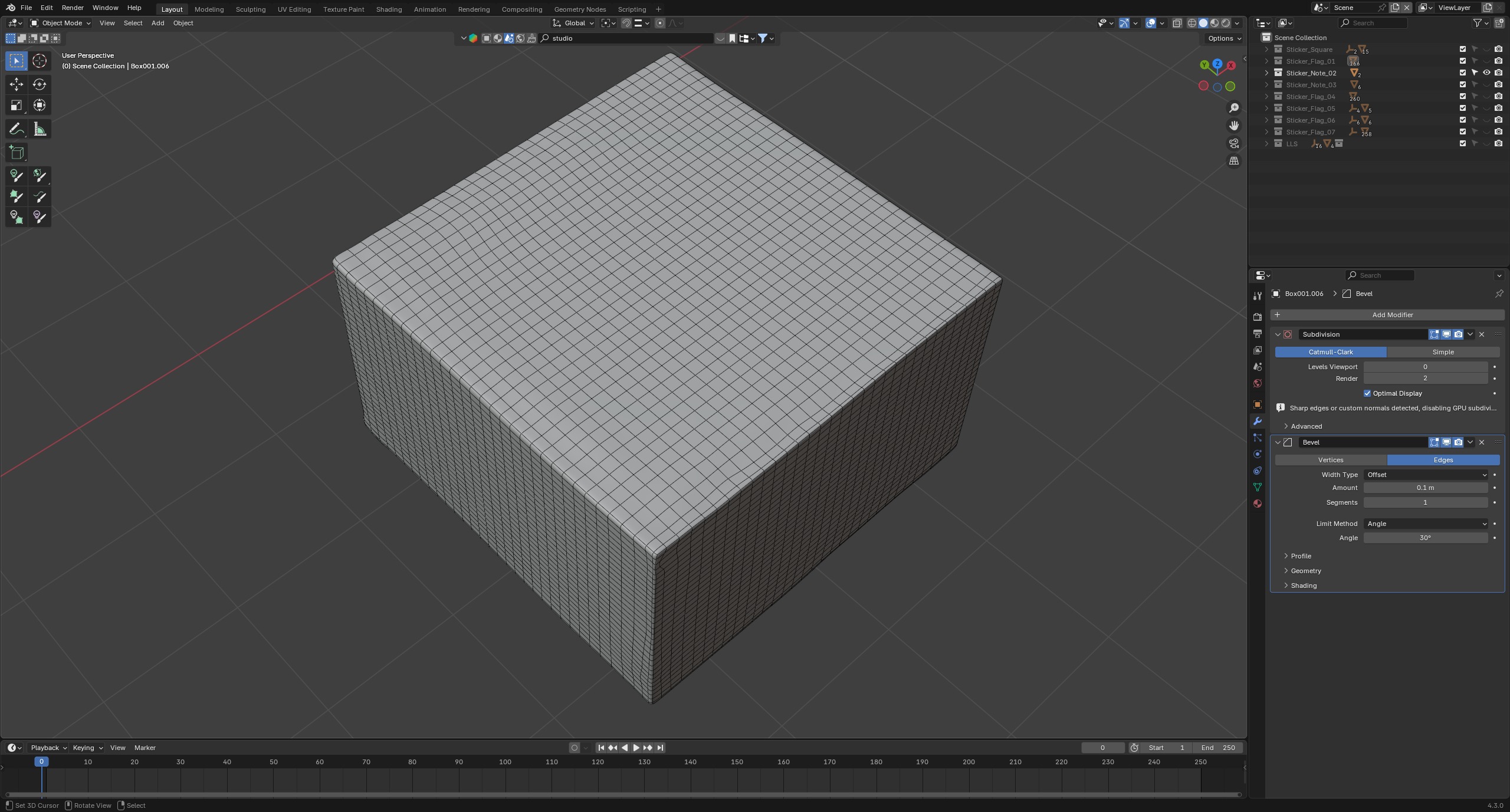 Sticky Notes Collection 3D model_5