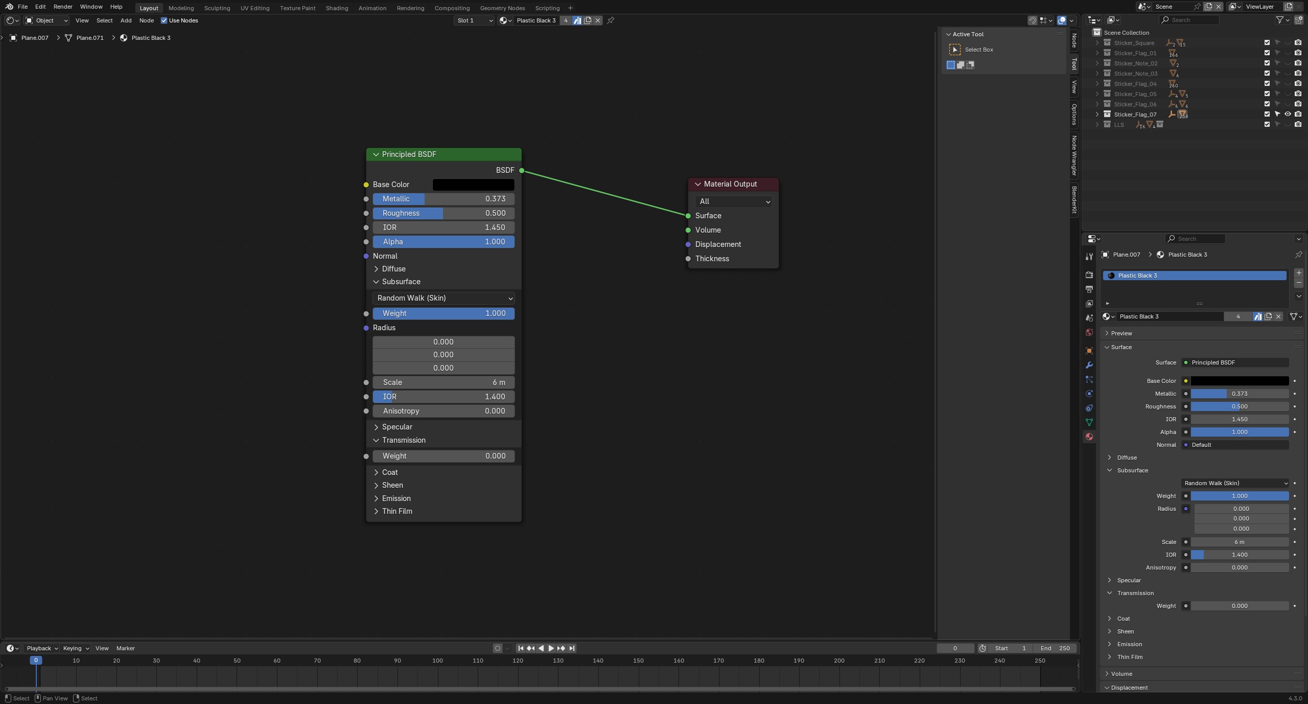 Sticky Notes Collection 3D model_14