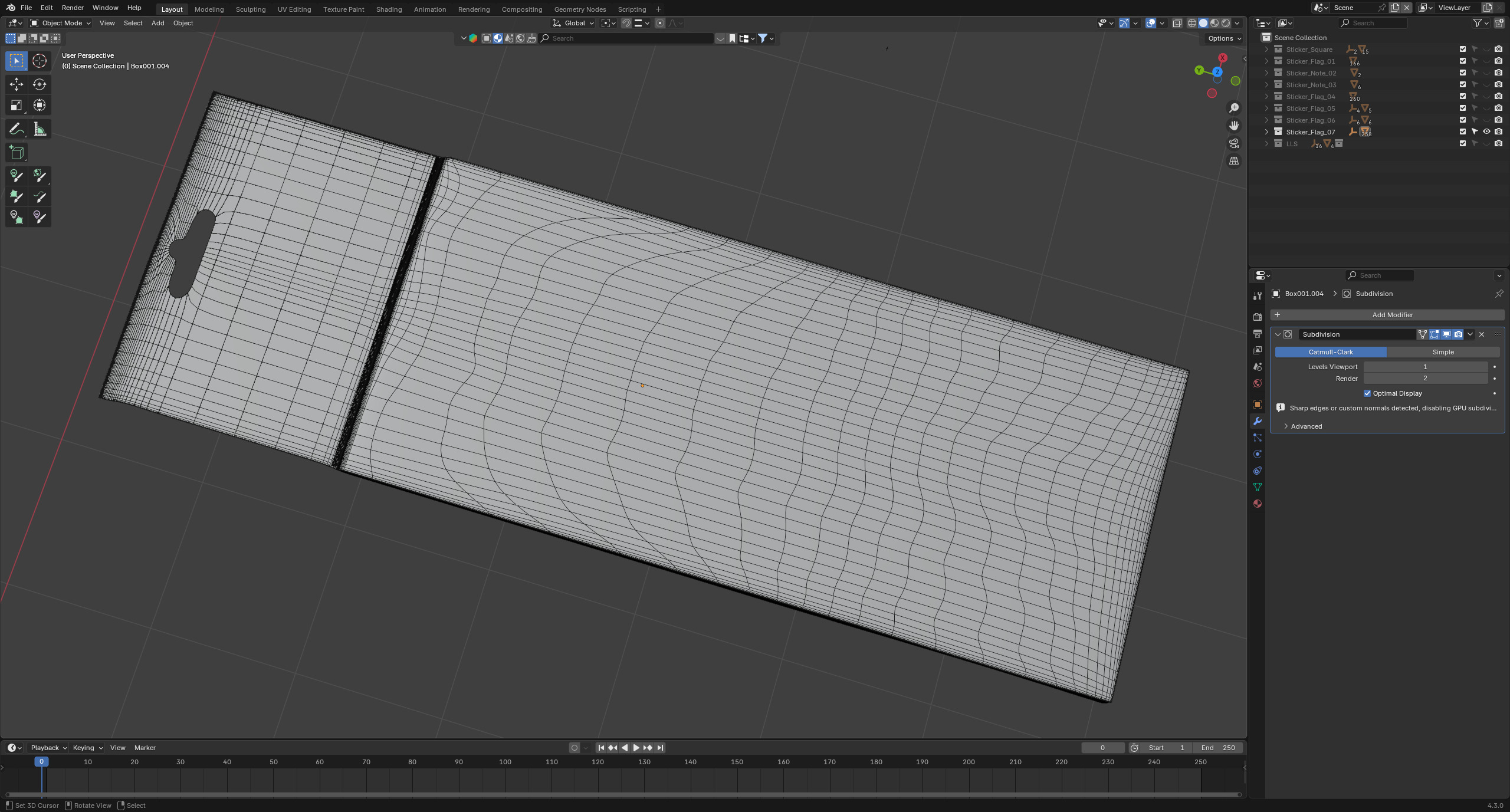 Sticky Notes Collection 3D model_10