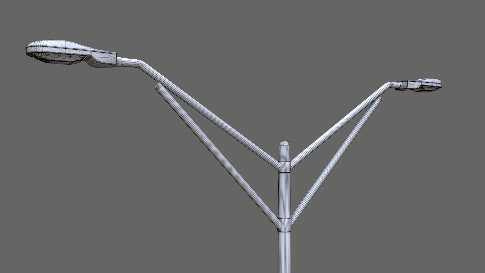 Street light Low-poly 3D model_11