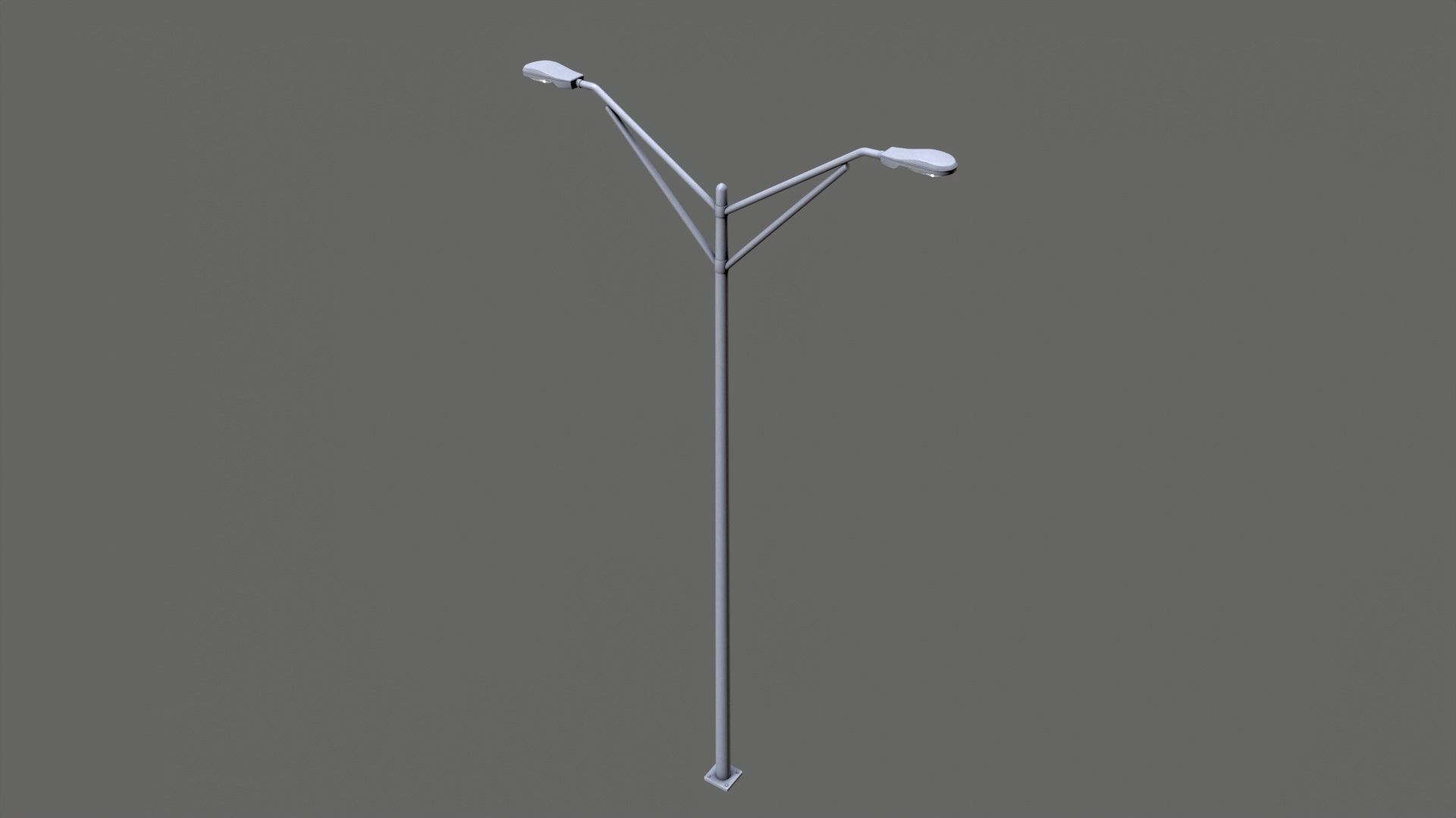 Street light Low-poly 3D model_5