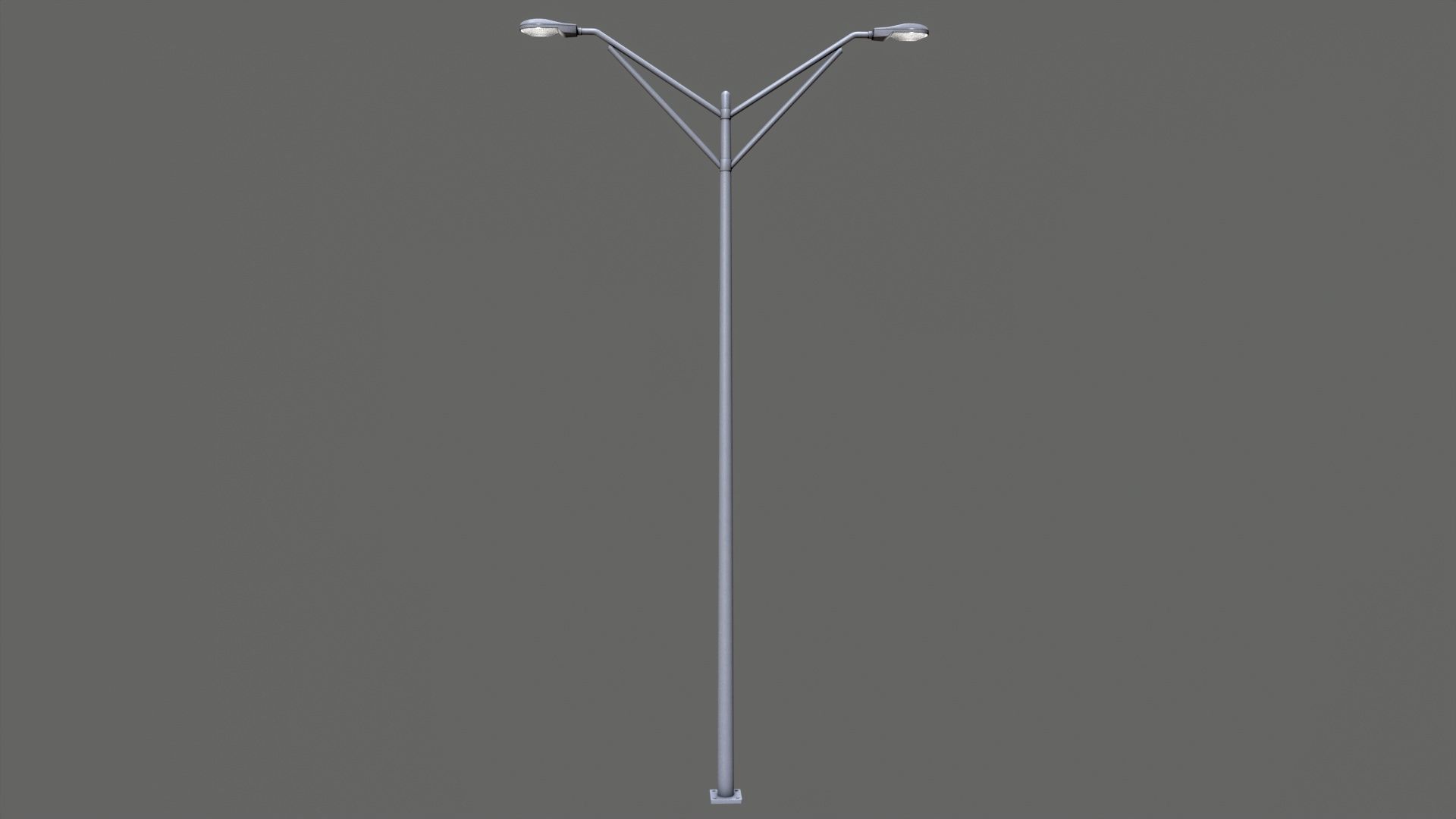 Street light Low-poly 3D model_4