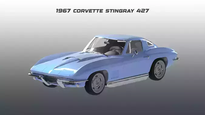 Chevrolet - 1967 - Corvette Stingray 427 3D model