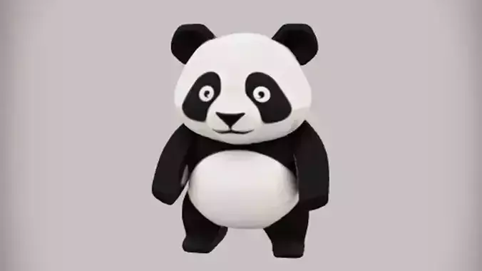 Stylized panda toy
