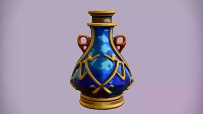 ornate magical potion bottle