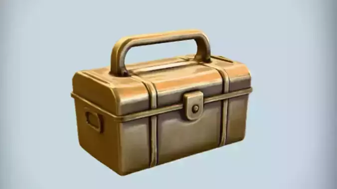 metal toolbox or chest