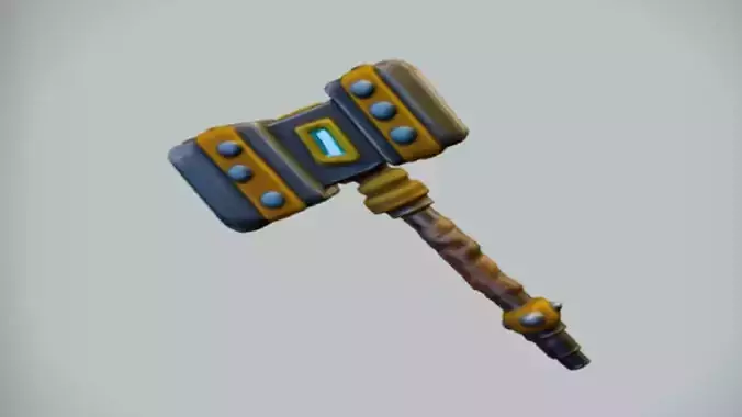 Medieval fantasy war hammer
