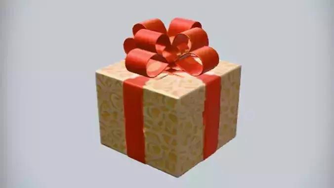 decorative gift box with bow