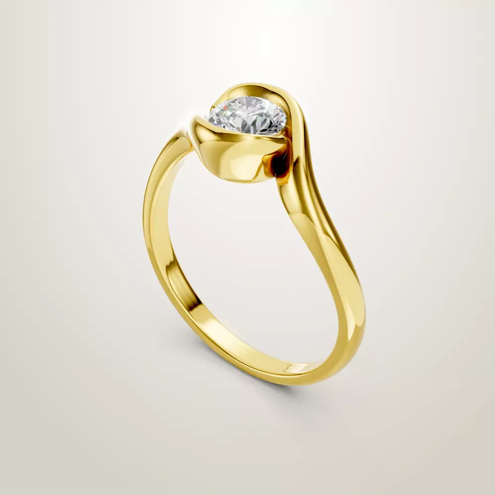 Engagement Wedding Ring 106 3D print model