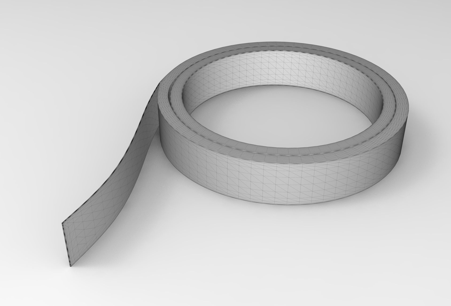 Bury Tape Low-poly 3D model_5