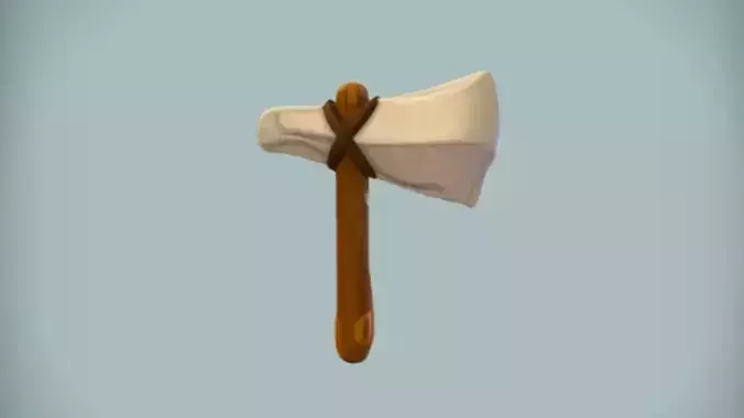cartoon stone axe
