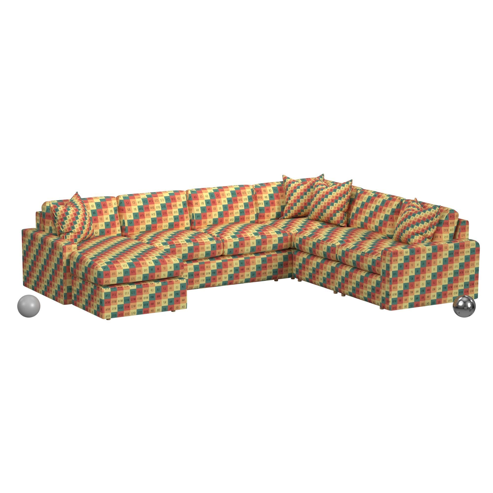 Flexsteel Sky Sectional With  Chaise 3D model_3