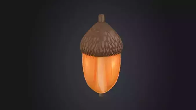 Acorn Delight 3D Game Ready Model