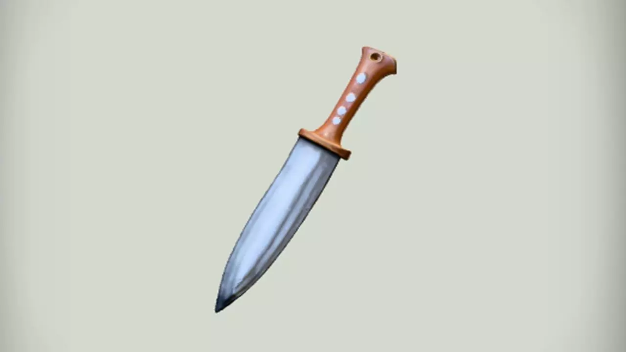 A hunting knife 3D model_0