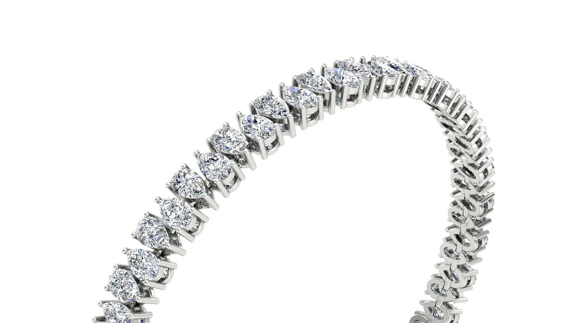 Tennis Bracelet 3D print model_2