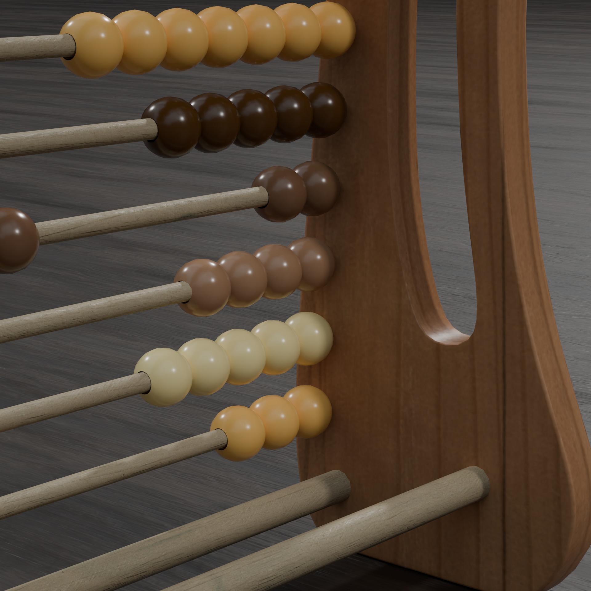 Wooden Abacus 3D model_7