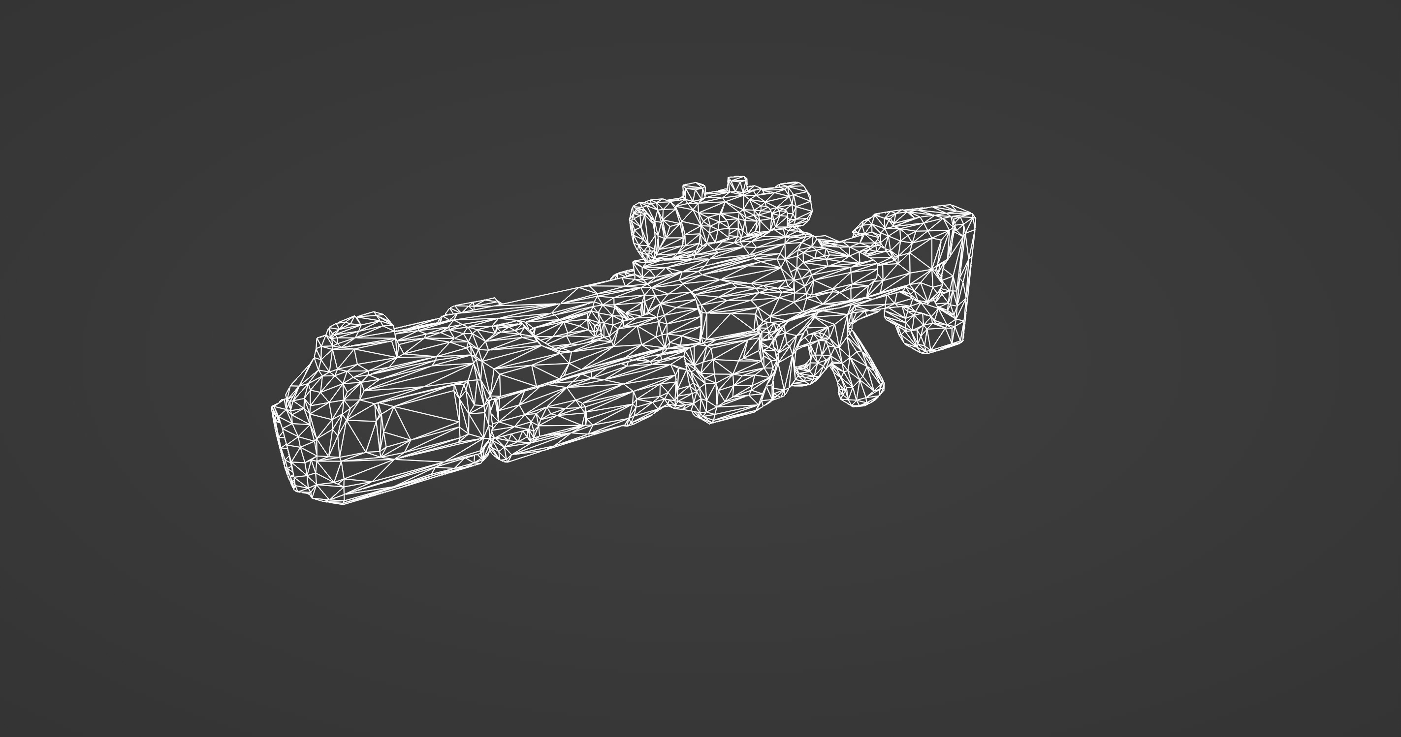 Sci-Fi Energy Rifle with Advanced Scope  3D model_3