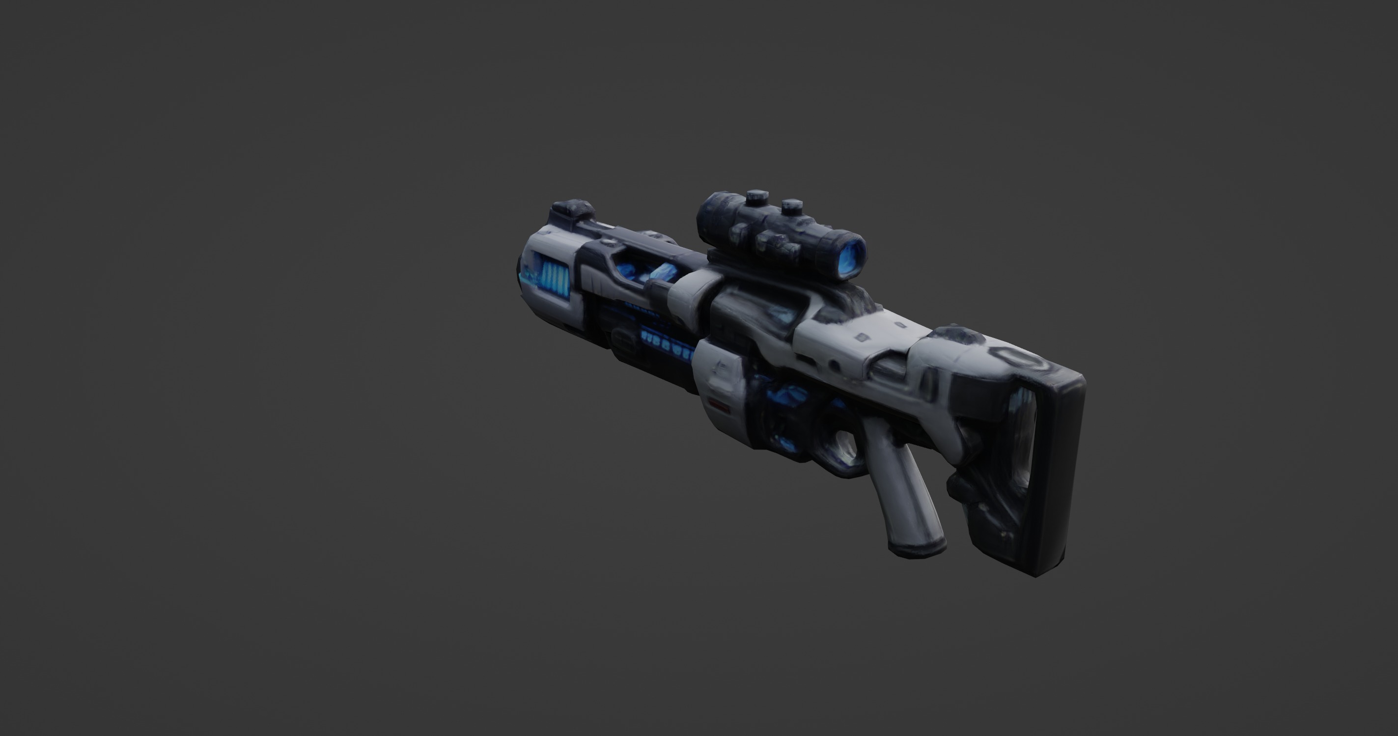Sci-Fi Energy Rifle with Advanced Scope  3D model_8