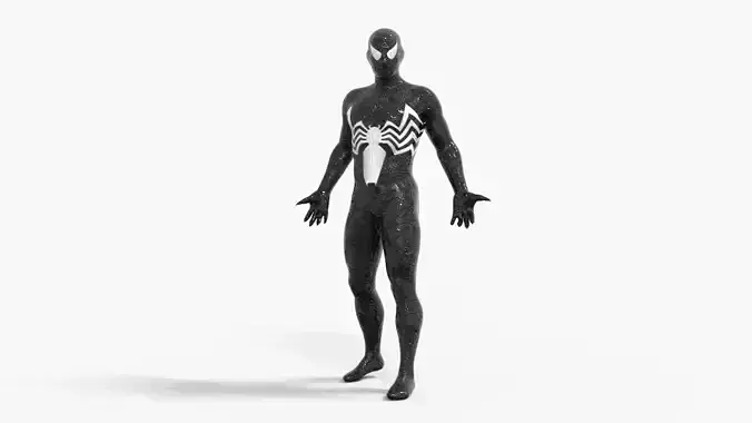 SYMBIOTE Venom Rigged Animated Low-poly 3D model