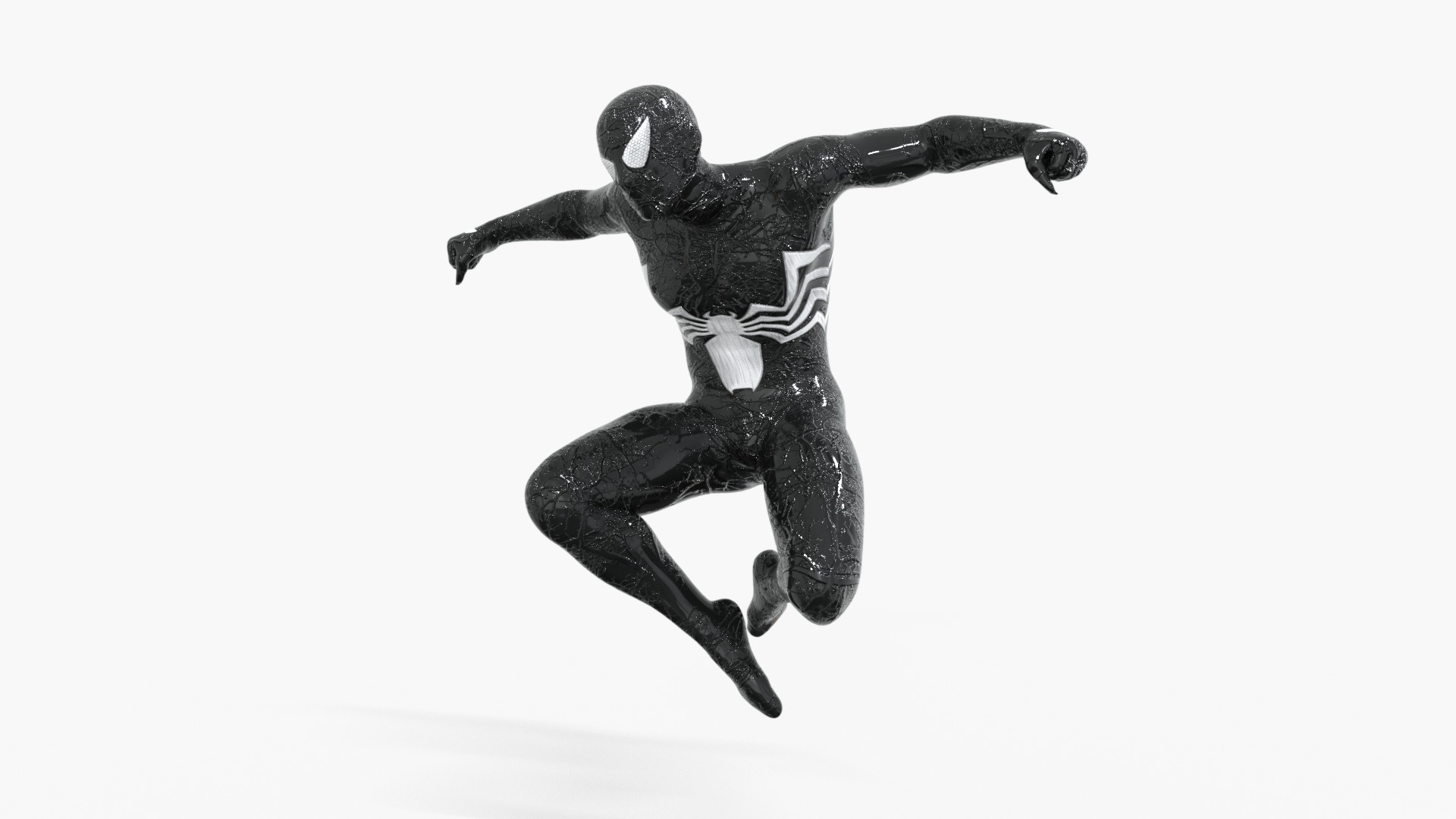 SYMBIOTE Venom Rigged Animated Low-poly 3D model_3