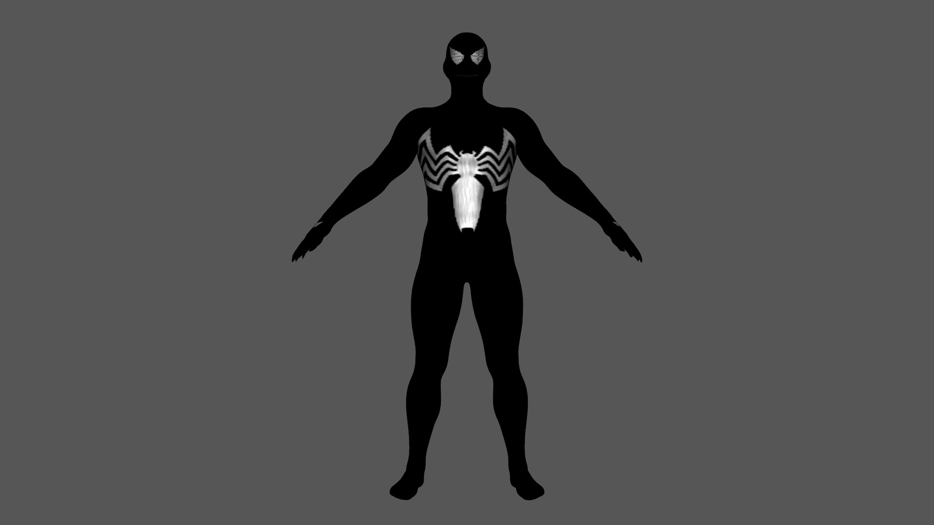 SYMBIOTE Venom Rigged Animated Low-poly 3D model_8