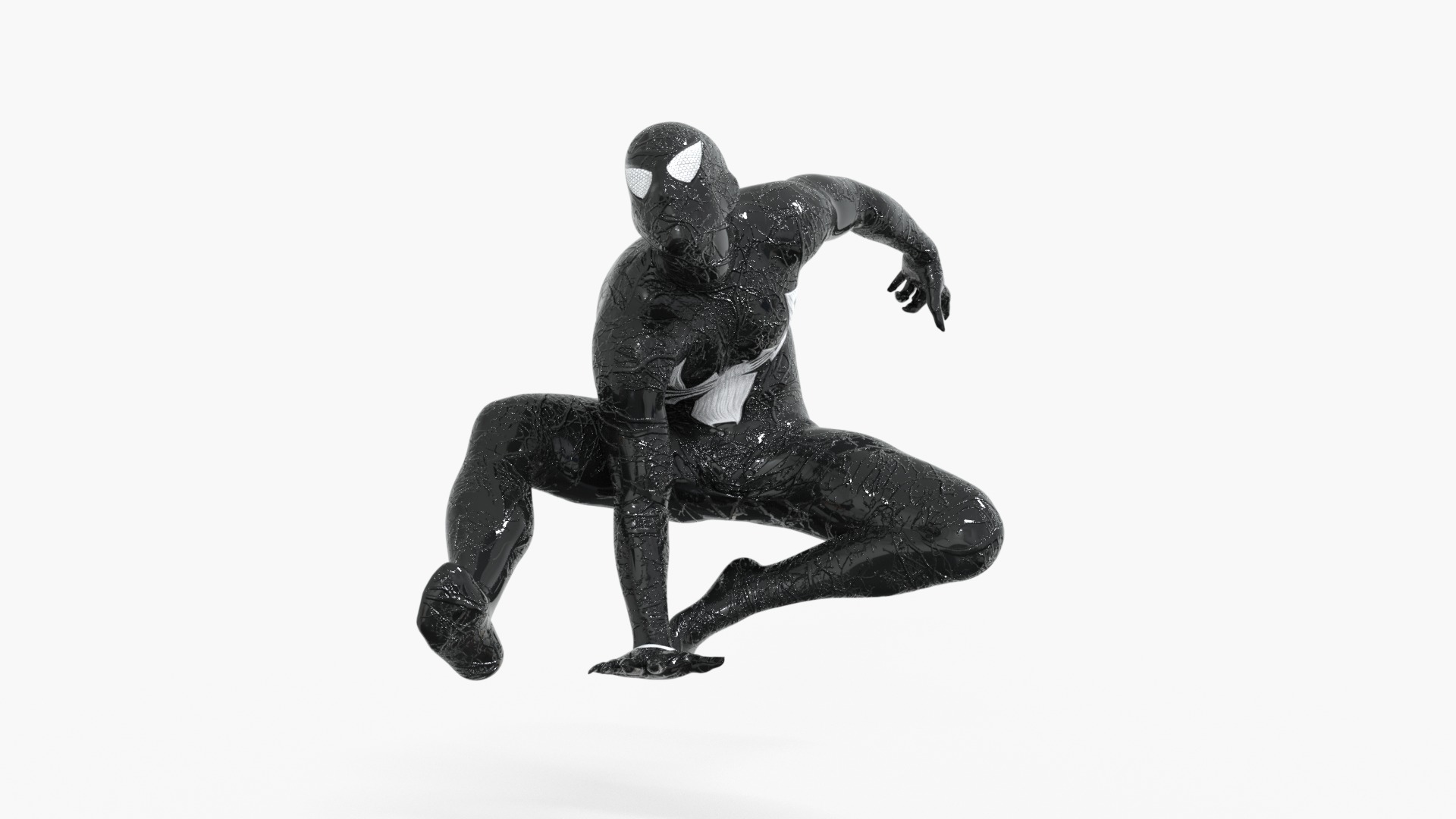 SYMBIOTE Venom Rigged Animated Low-poly 3D model_7