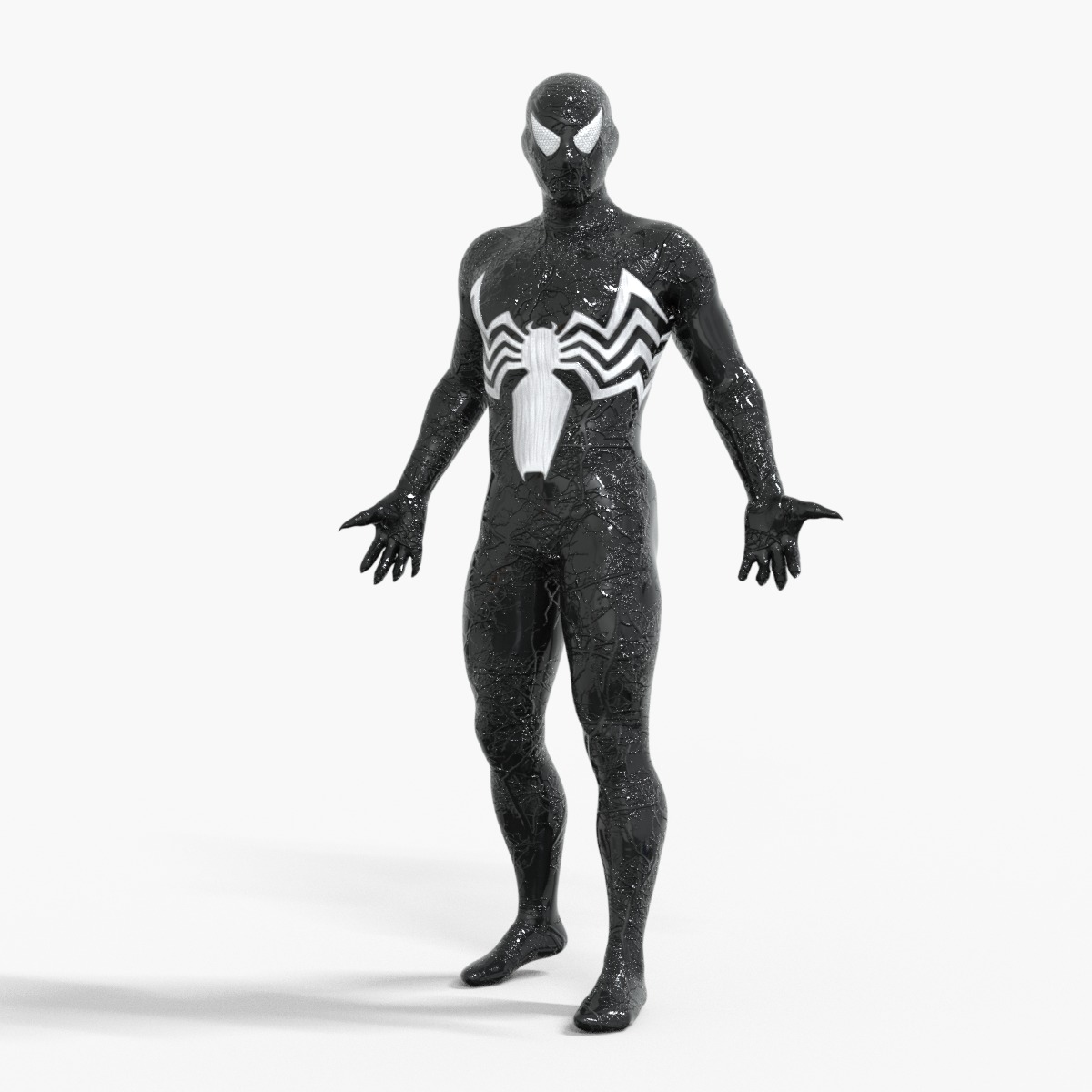 SYMBIOTE Venom Rigged Animated Low-poly 3D model_2