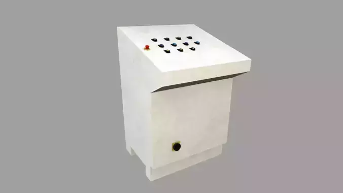 Control Panel Low Poly Low-poly 3D model