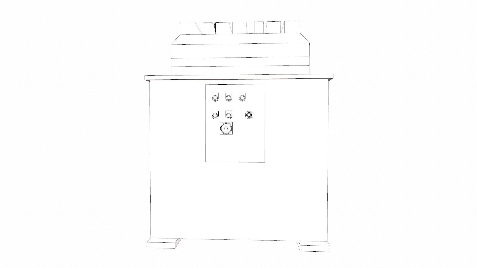 Elevator Machine Low-poly 3D model_8