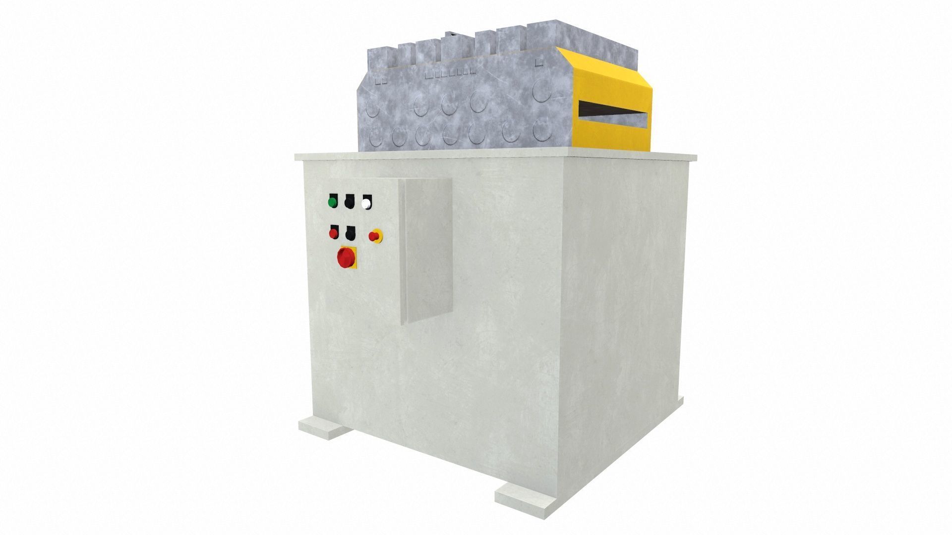 Elevator Machine Low-poly 3D model_3