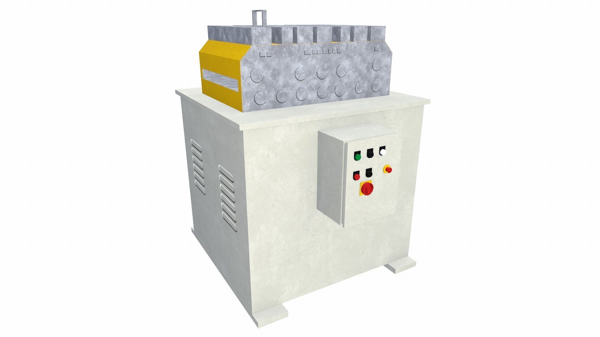 Elevator Machine Low-poly 3D model_2