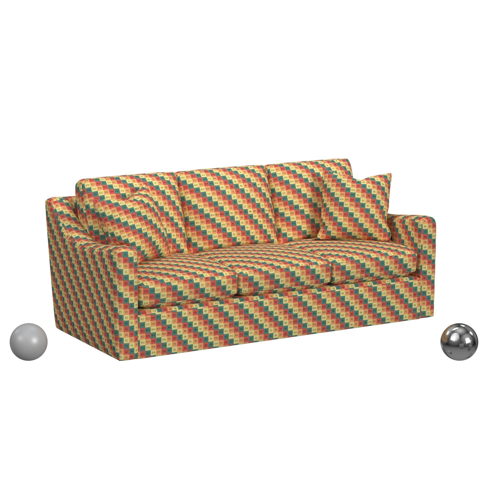 Dimitri 3 Over 3 Sofa 3D model_3