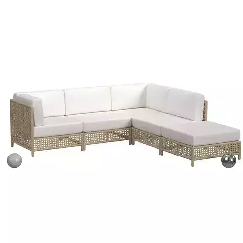Bayside Modular Outdoor Sectional IvoryNatural