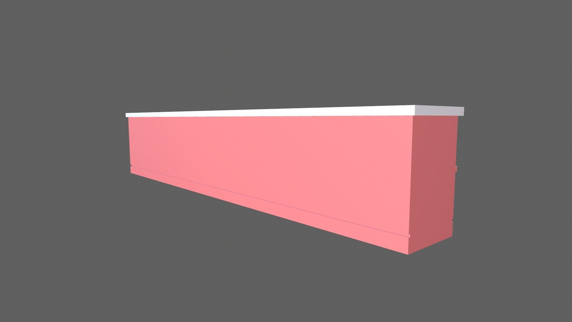 Commercial Lockers Two Row Low-poly 3D model_4