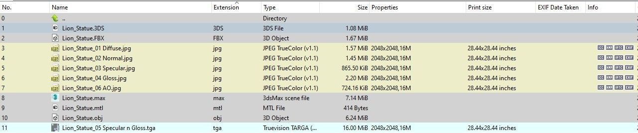 Lion Statue 3D model_24